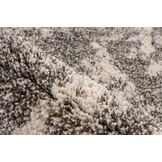 Mirage Shaggy Hoogpolig Vloerkleed Grijs/Crème