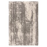 Mirage Shaggy Hoogpolig Vloerkleed Grijs/Crème