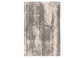 Mirage Shaggy - Hoogpolig Vloerkleed‚ Luxe Gemeleerd  Modern Tapijt | Grijs Creme