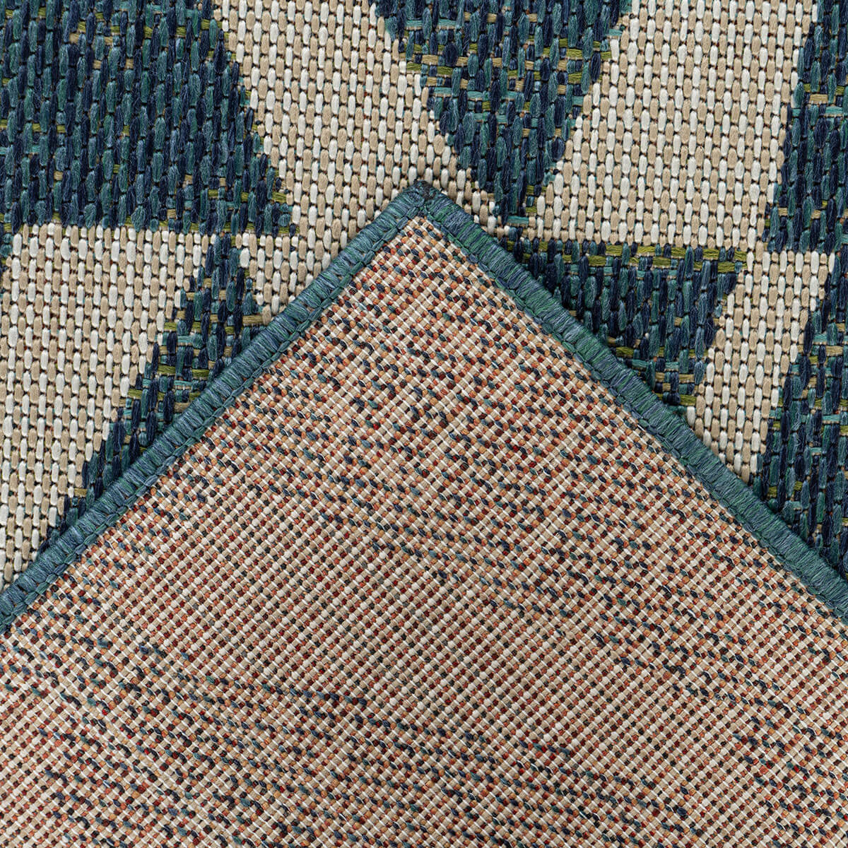 Outlet | XL Buitenkleed Capri | Sisal | Blauw