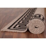Outlet | Buitenkleed Finca Kader | Sisal | Beige Zwart