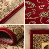 Marrakesh Nimrud Oosters Vloerkleed Rood – Laagpolig Tapijt