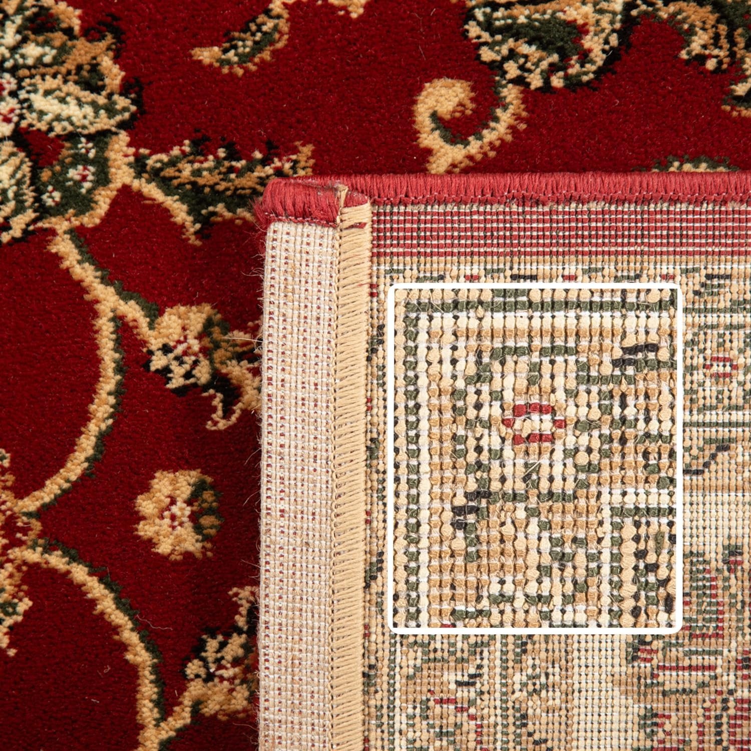 Marrakesh Nimrud Oosters Vloerkleed Rood – Laagpolig Tapijt