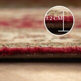 Marrakesh Nimrud Oosters Vloerkleed Rood – Laagpolig Tapijt