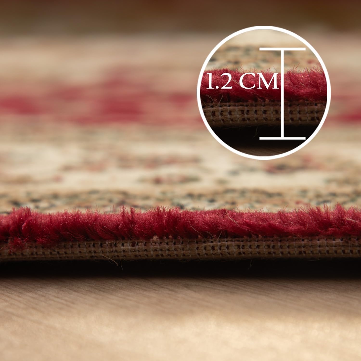 Marrakesh Nimrud Oosters Vloerkleed Rood – Laagpolig Tapijt