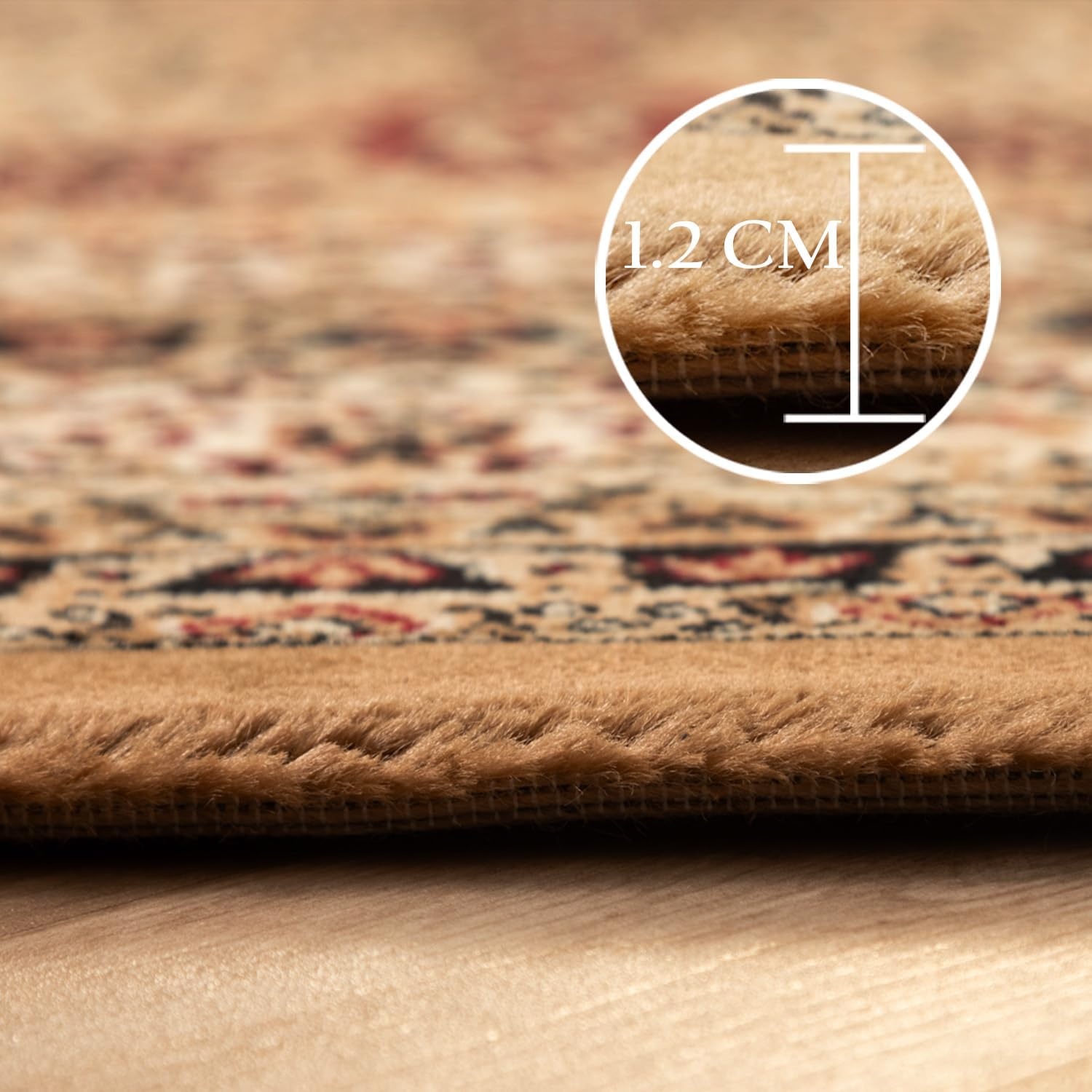 Marrakesh Nahal Oosters Vloerkleed Beige – Laagpolig Tapijt