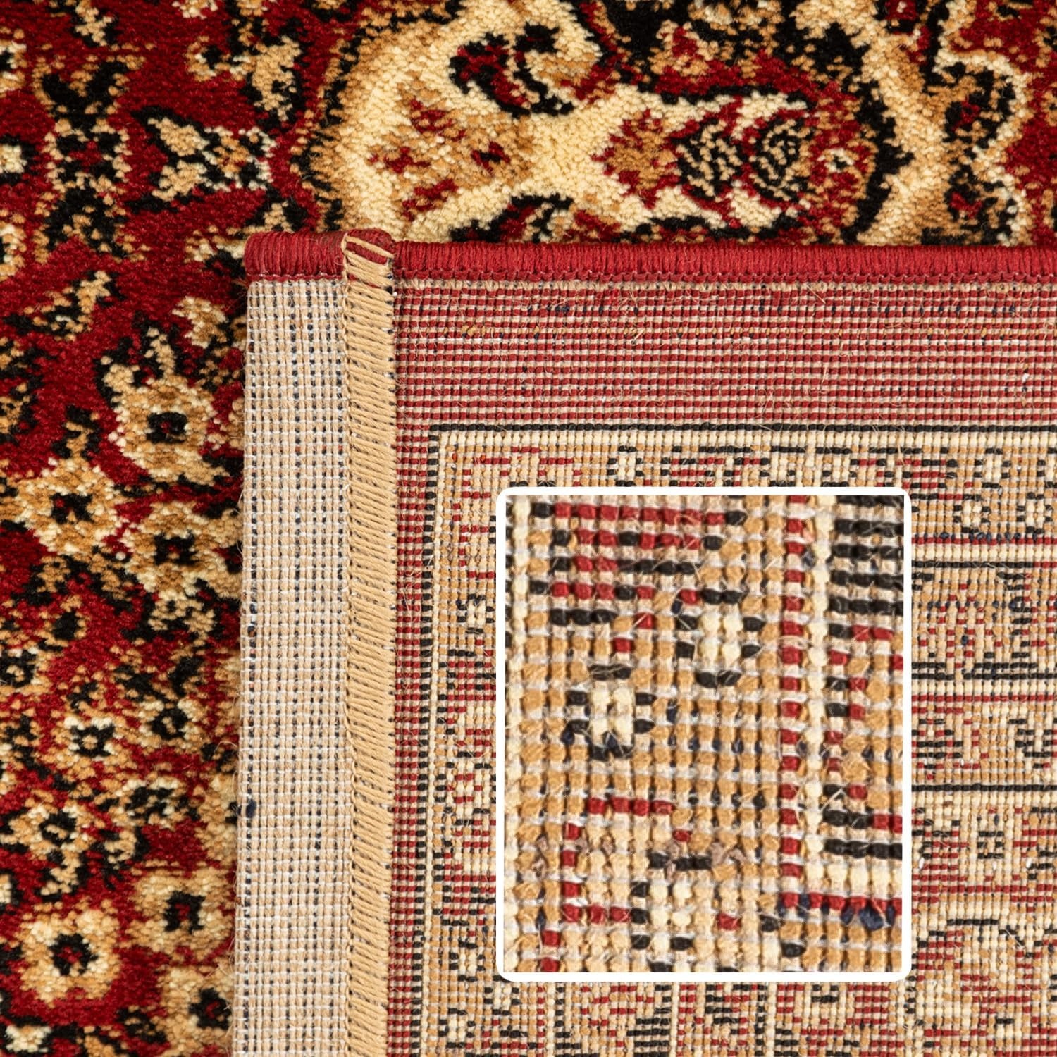 Marrakesh Nahal Oosters Vloerkleed Rood – Laagpolig Tapijt