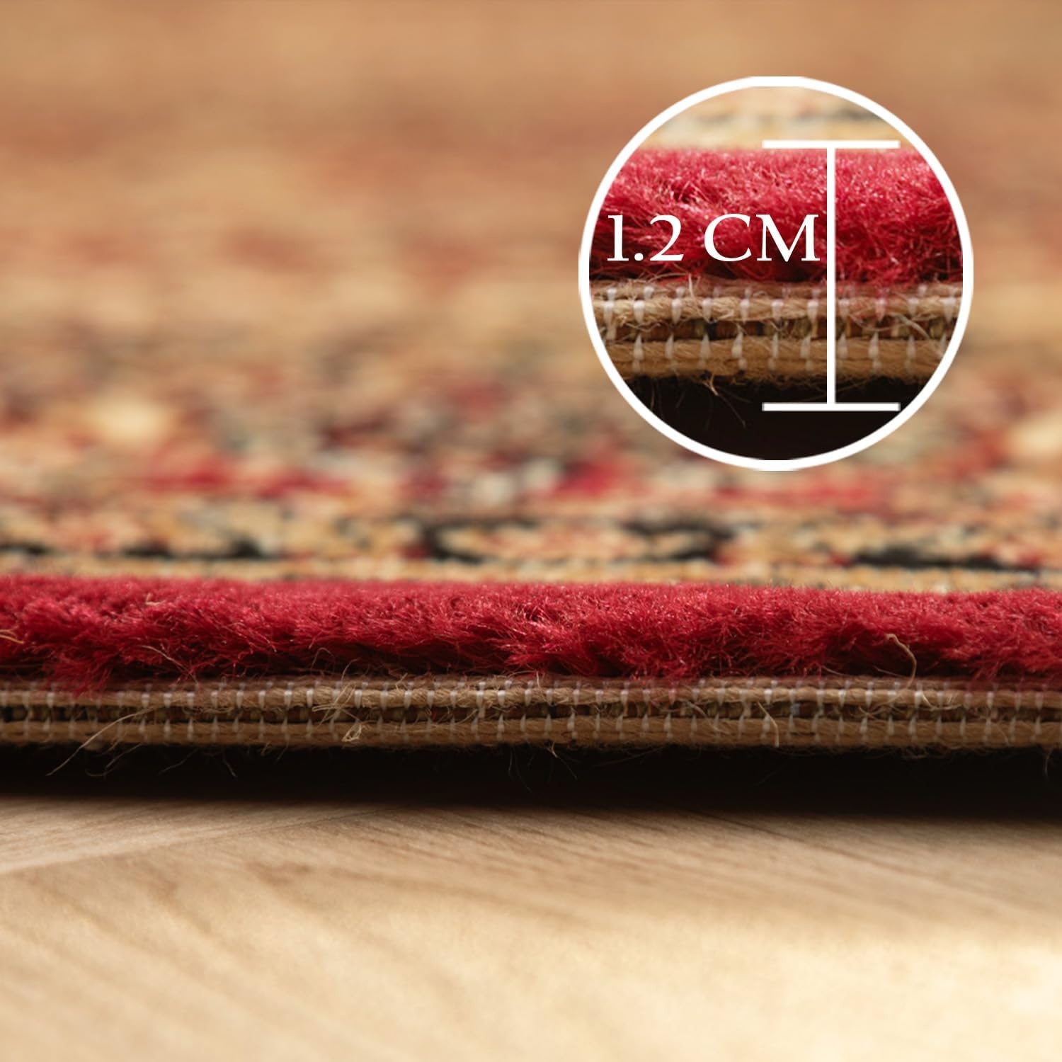 Marrakesh Nahal Oosters Vloerkleed Rood – Laagpolig Tapijt