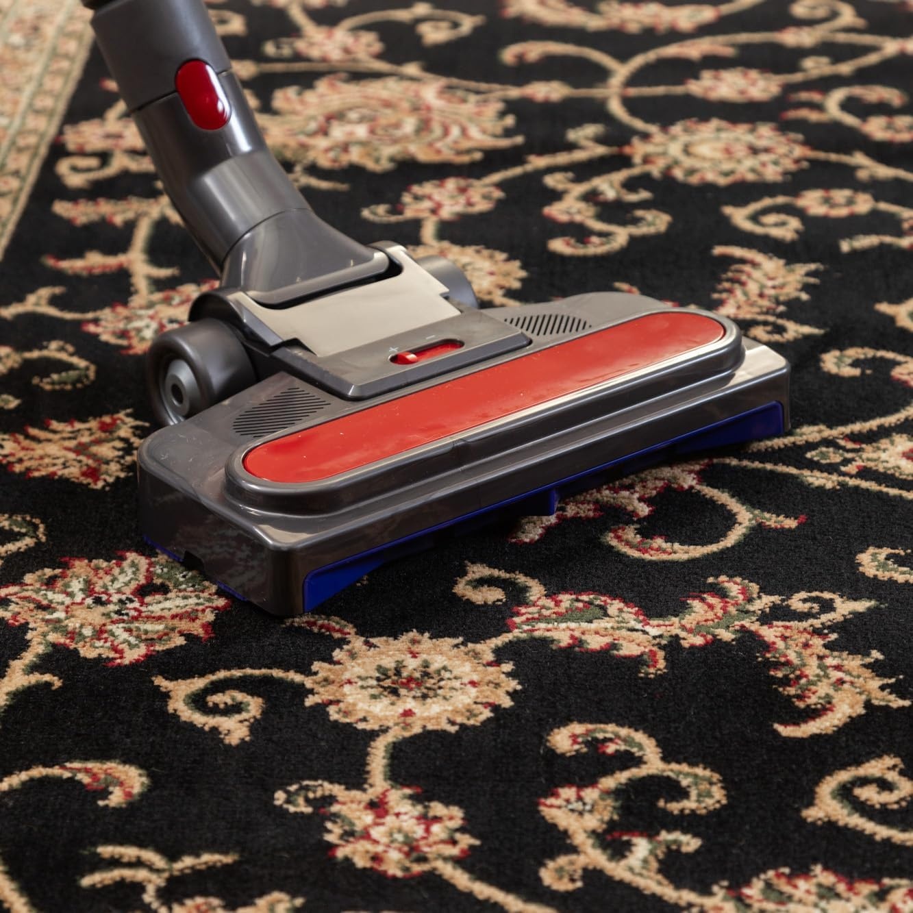 Marrakesh Nimrud Oosters Vloerkleed Zwart – Laagpolig Tapijt