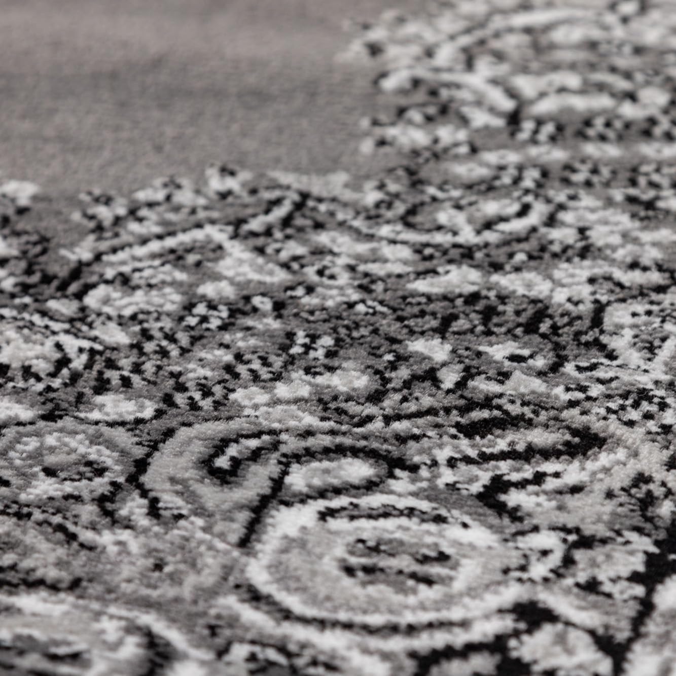 Marrakesh Neizar Oosters Vloerkleed Grijs – Laagpolig Tapijt