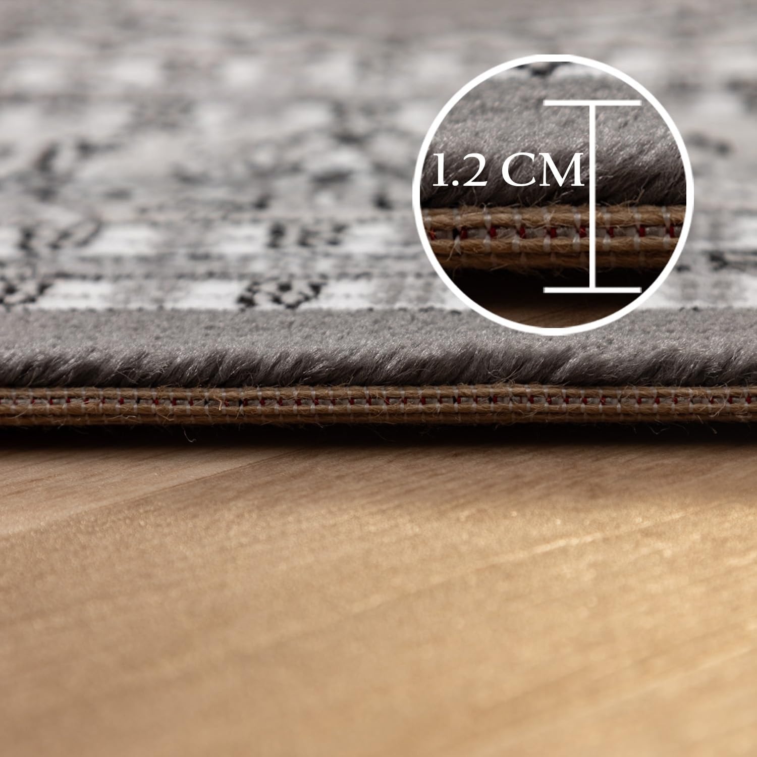 Marrakesh Neizar Oosters Vloerkleed Grijs – Laagpolig Tapijt