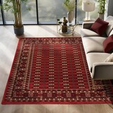 Marrakesh Gabbeh Oosters Vloerkleed Rood – Laagpolig Tapijt