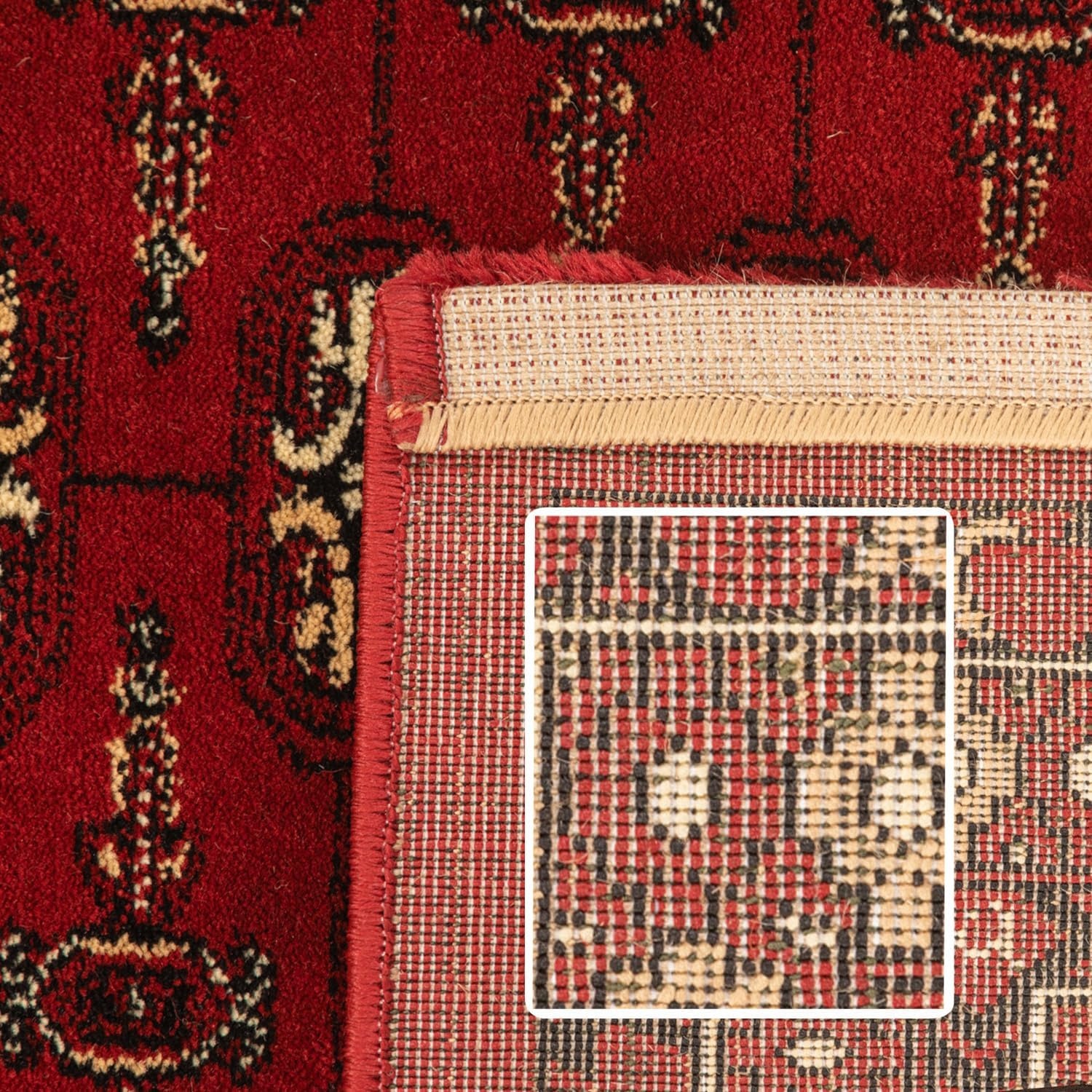 Marrakesh Gabbeh Oosters Vloerkleed Rood – Laagpolig Tapijt