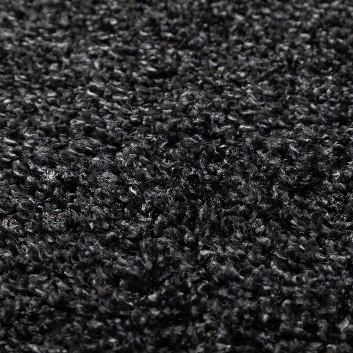 Tapijtenloods Basic Shaggy vloerkleed Antraciet Hoogpolig