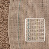 Basic Shaggy vloerkleed Beige Hoogpolig