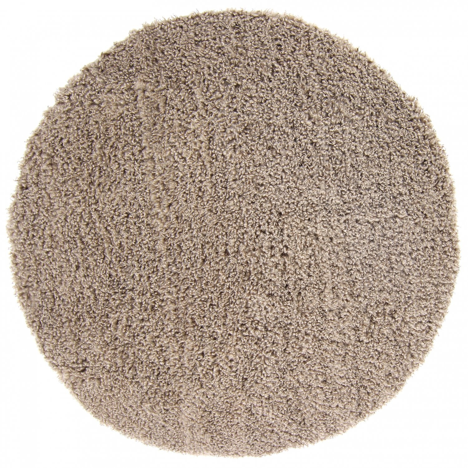 Tapijtenloods Basic Rond Shaggy vloerkleed Beige Hoogpolig