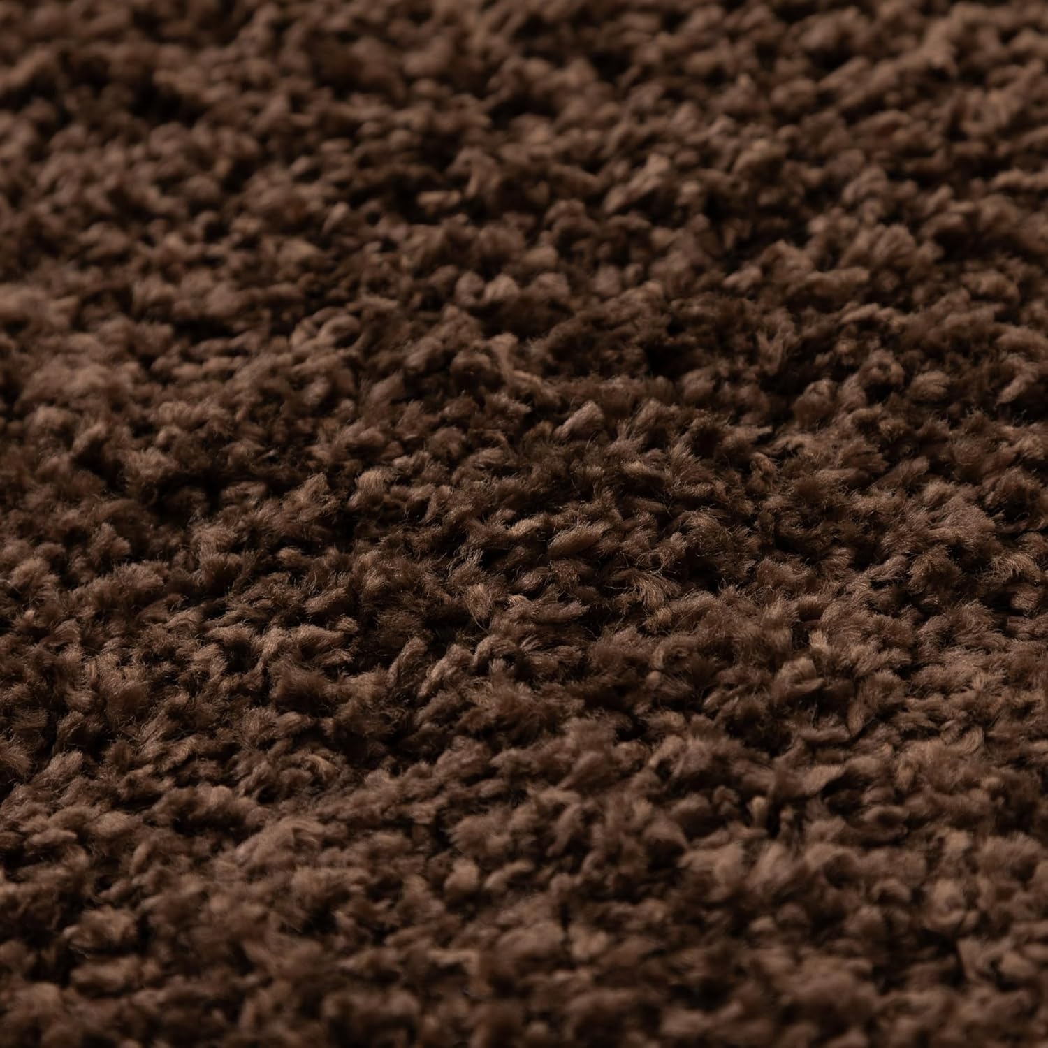 Basic Shaggy vloerkleed Bruin Hoogpolig