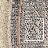 Tapijtenloods Basic Shaggy vloerkleed Creme Hoogpolig