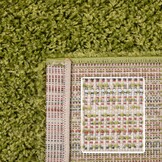 Basic Shaggy vloerkleed Groen Hoogpolig