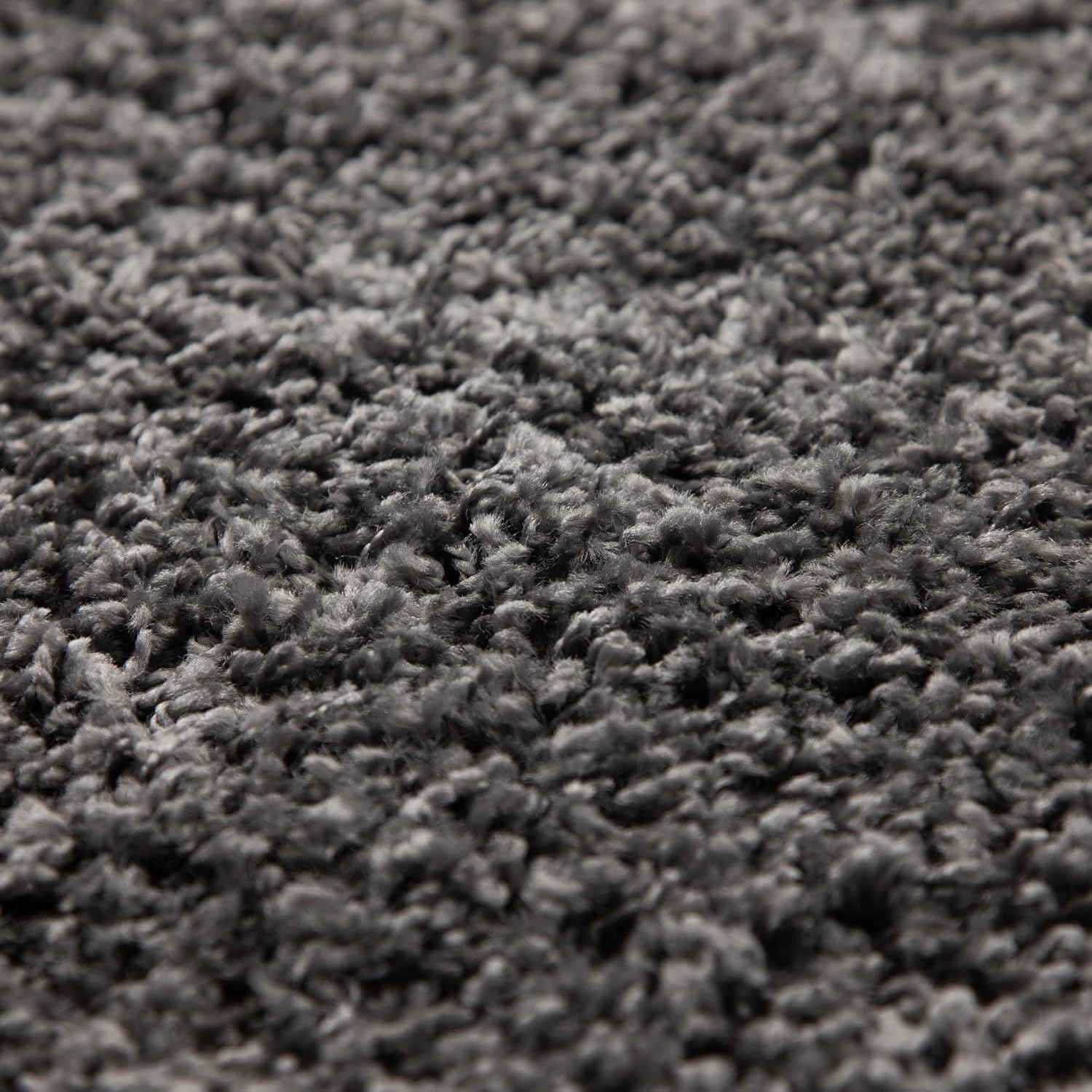 Basic Shaggy vloerkleed Grijs Hoogpolig