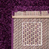 Tapijtenloods Basic Shaggy vloerkleed Paars Hoogpolig