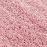 Basic Shaggy vloerkleed Roze Hoogpolig