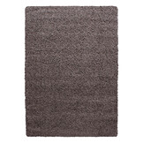 Tapijtenloods Basic Shaggy vloerkleed Taupe Hoogpolig