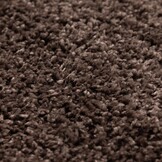 Basic Rond Shaggy vloerkleed Taupe Hoogpolig