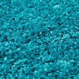 Tapijtenloods Basic Shaggy vloerkleed Turquoise Hoogpolig
