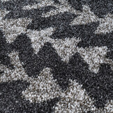 Rond Boho Vintage Kelim | Laagpolig Vloerkleed | Modern Tapijt | Woonkamer, Slaapkamer | Zwart Grijs