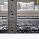 Boho Vintage Kelim | Laagpolig Vloerkleed | Modern Tapijt | Woonkamer, Slaapkamer | Zwart Grijs