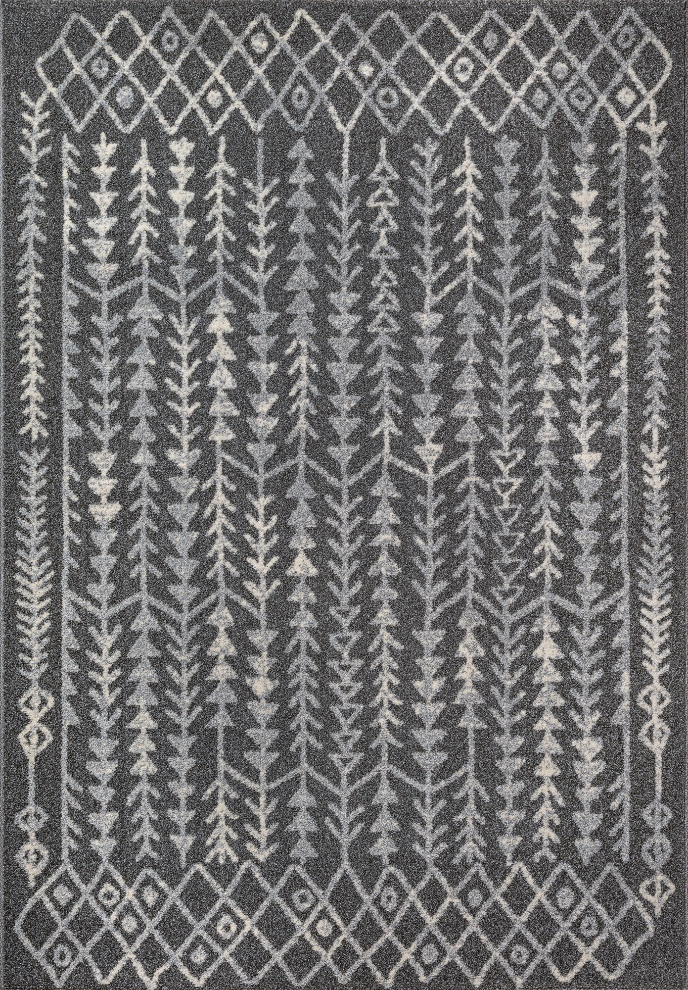 Boho Vintage Kelim Laagpolig Vloerkleed Grijs