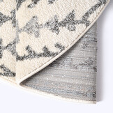 Rond Boho Vintage Kelim | Laagpolig Vloerkleed | Modern Tapijt | Woonkamer, Slaapkamer | Creme