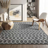 Boho Nomade Laagpolig Vloerkleed Grijs