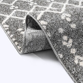 Boho Nomade | Laagpolig Vloerkleed | Modern Tapijt | Woonkamer, Slaapkamer | Grijs