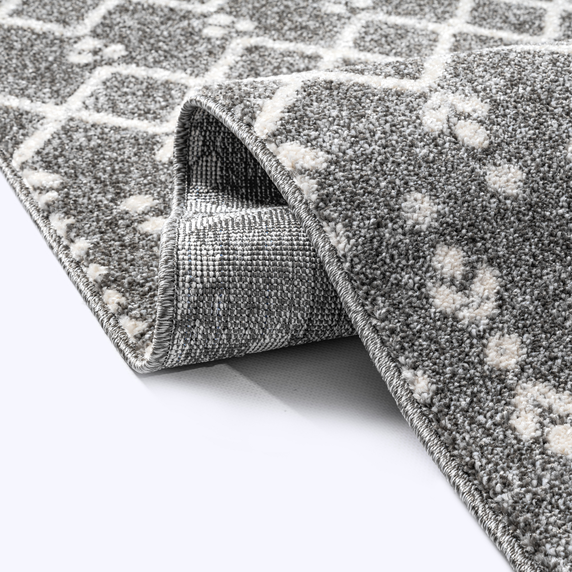 Boho Nomade Laagpolig Vloerkleed Grijs
