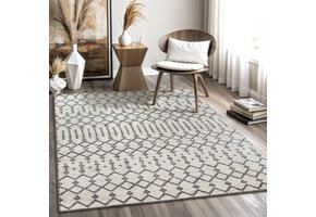 Boho Nomade Laagpolig Vloerkleed Crème