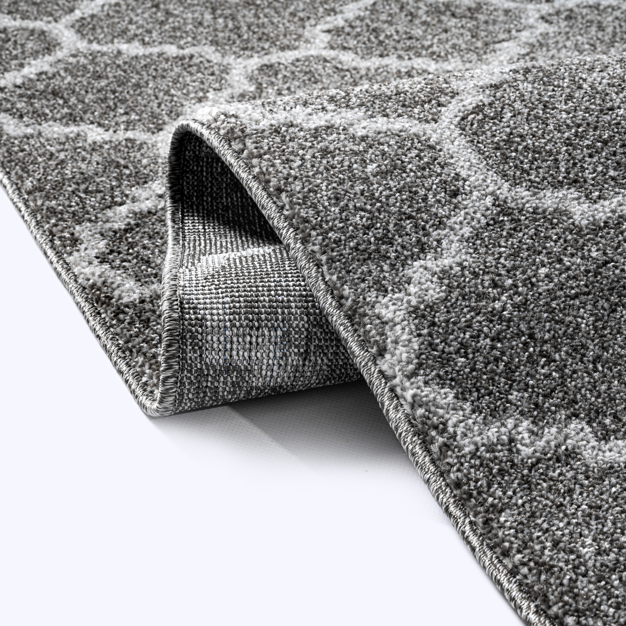 Boho Klasik | Laagpolig Vloerkleed | Modern Tapijt | Woonkamer, Slaapkamer | Grijs