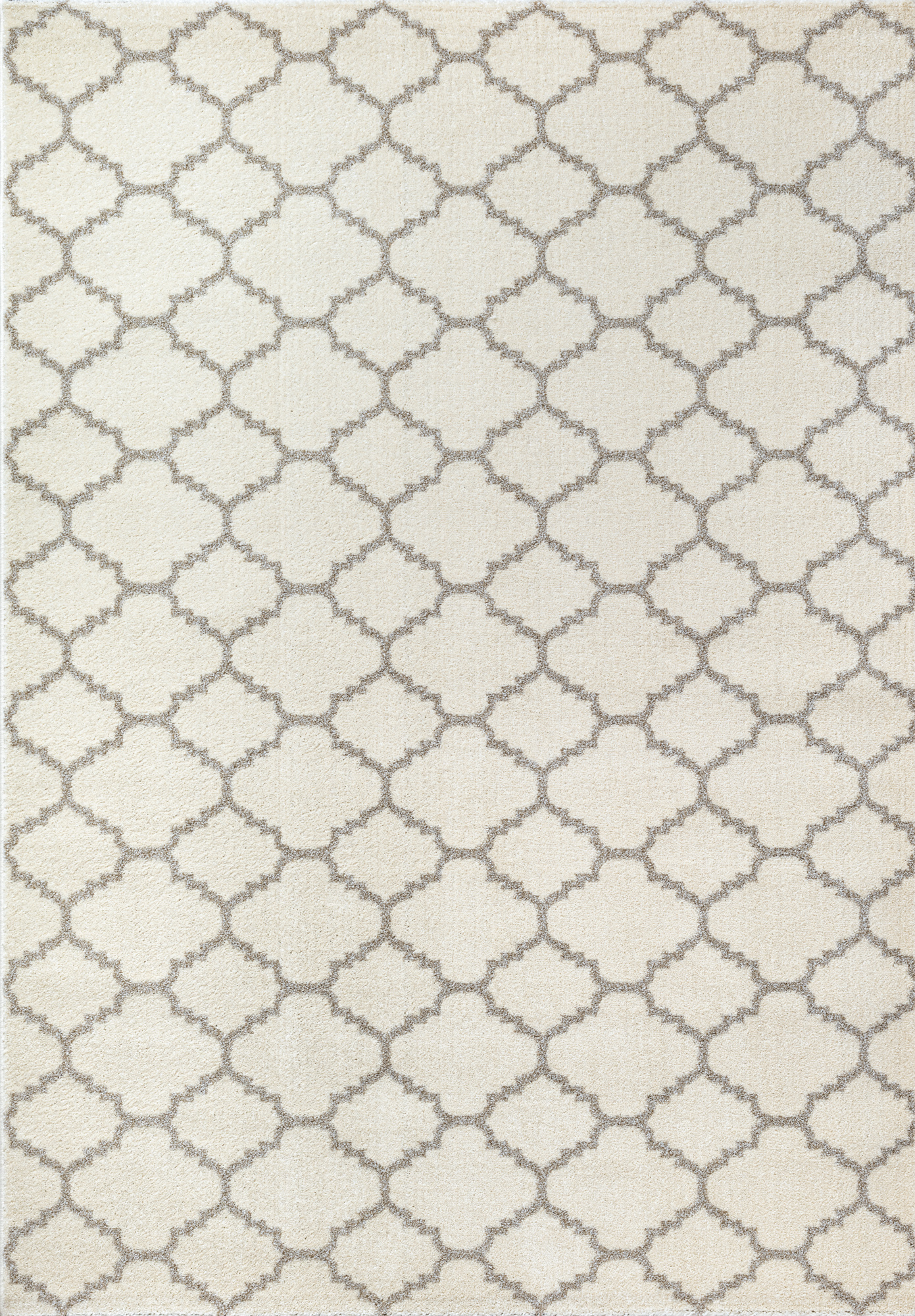 Boho Klasik | Laagpolig Vloerkleed | Modern Tapijt | Woonkamer, Slaapkamer | Creme