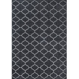 Boho Klasik | Laagpolig Vloerkleed | Modern Tapijt | Woonkamer, Slaapkamer | Zwart Grijs