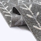 Boho Vintage | Laagpolig Vloerkleed | Modern Tapijt | Woonkamer, Slaapkamer | Grijs