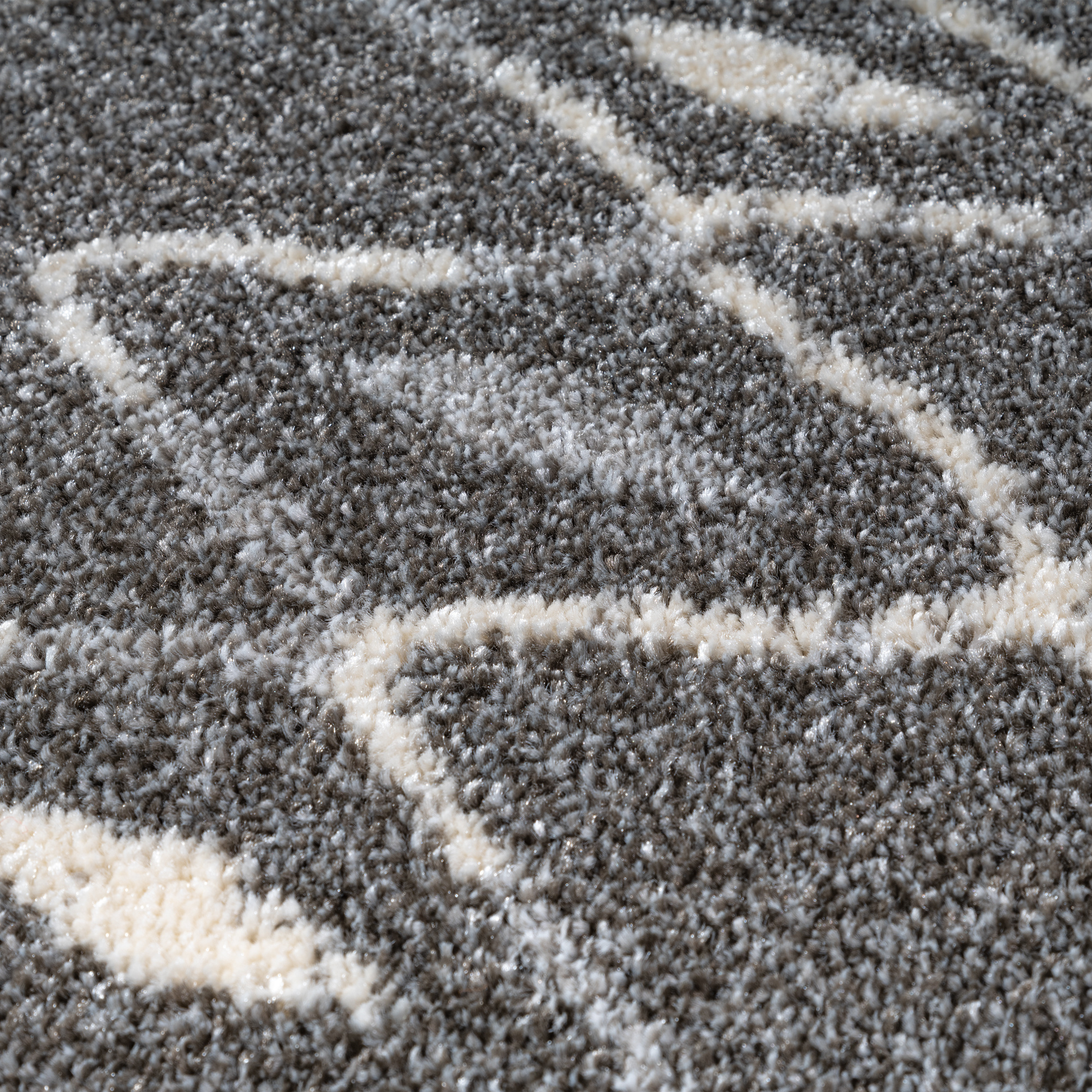 Boho Vintage | Laagpolig Vloerkleed | Modern Tapijt | Woonkamer, Slaapkamer | Grijs