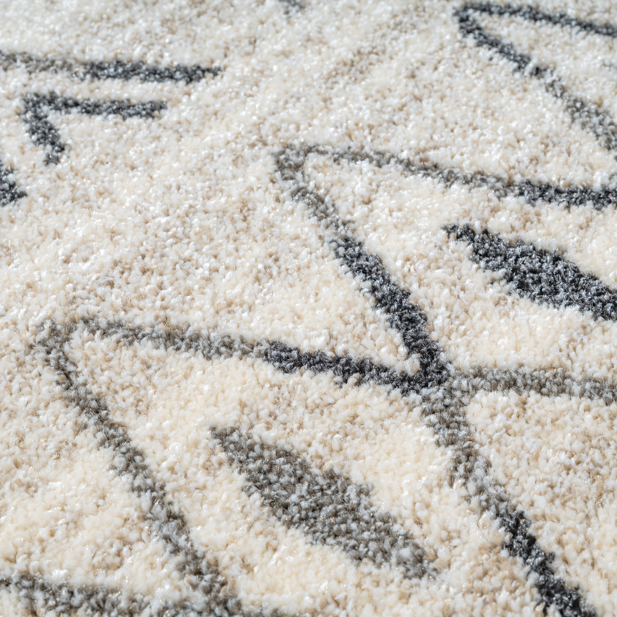 Boho Vintage | Laagpolig Vloerkleed | Modern Tapijt | Woonkamer, Slaapkamer | Creme