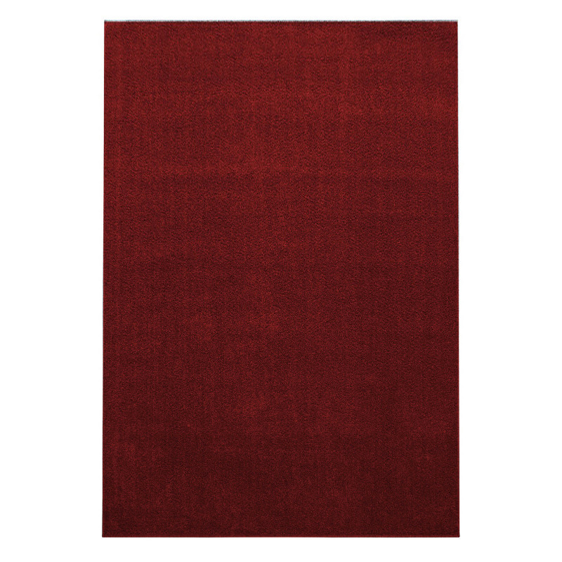 Outlet - Basics Laagpolig Effen Vloerkleed Rood