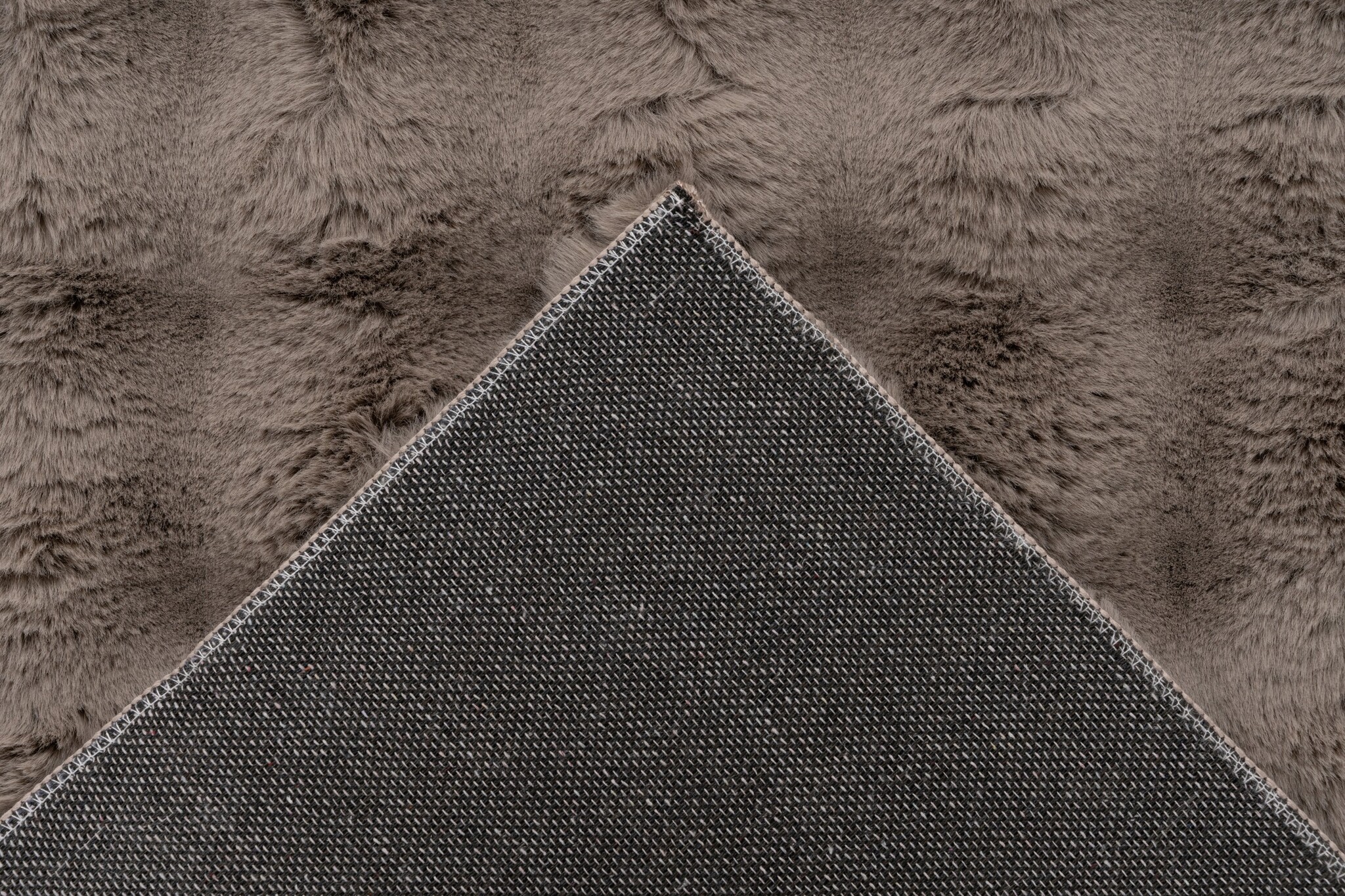 Harmony Soft - Fluffy Vloerkleed - 3D Effect, Hoogpolig, 100% Polyester, Super Soft Touch - Taupe