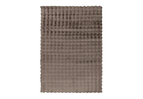 Harmony Soft - Fluffy Vloerkleed - 3D Effect, Hoogpolig, 100% Polyester, Super Soft Touch - Taupe