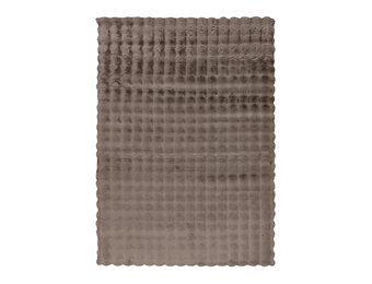 Harmony Soft - Fluffy Vloerkleed - 3D Effect, Hoogpolig, 100% Polyester, Super Soft Touch - Taupe