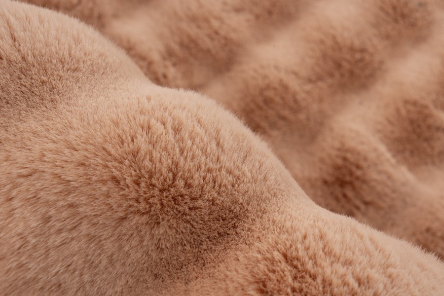 Harmony Soft - Fluffy Vloerkleed - 3D Effect, Hoogpolig, 100% Polyester, Super Soft Touch - Perzik Oranje