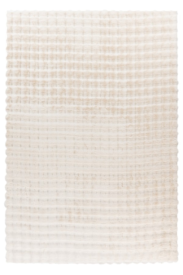 Harmony Soft - Fluffy Vloerkleed - 3D Effect, Hoogpolig, 100% Polyester, Super Soft Touch - Creme