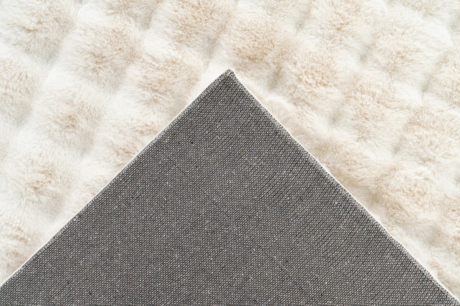 Harmony Soft - Fluffy Vloerkleed - 3D Effect, Hoogpolig, 100% Polyester, Super Soft Touch - Creme